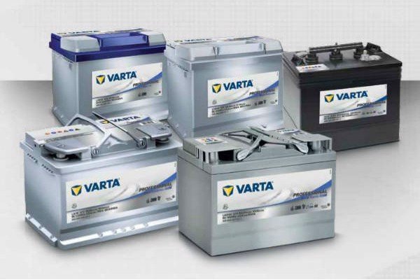 Varta sản xuất nhiều dòng sản phẩm có dung lượng pin từ 35ah đến 200ah