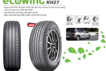 Lốp Kumho Ecowing KH27 – Dòng lốp du lịch thân thiện với môi trường