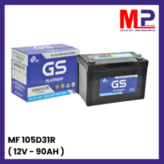 Ắc quy GS MF 105D31R (12V-90AH) giá bán, thay uy tín Hà Nội