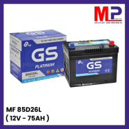 Ắc quy GS MF 75D23L (12V-65AH) giá bán, thay uy tín tại Hà Nội