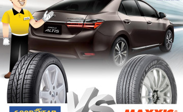 Nên mua lốp oto Goodyear hay lốp xe Maxxis để dùng cho xe du lịch?