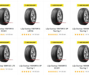 Bảng giá lốp ô tô Dunlop