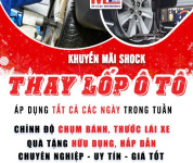 Thay lốp ô tô tại Thái Nguyên tặng gói dịch vụ cân chỉnh xe 03/2023