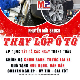 Thay lốp ô tô tại Thái Nguyên tặng gói dịch vụ hấp dẫn