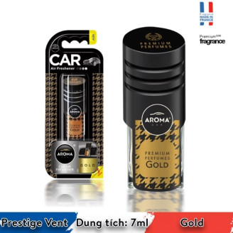 Nước hoa ô tô gài cửa gió Aroma Car Prestige Vent 7ml – Gold
