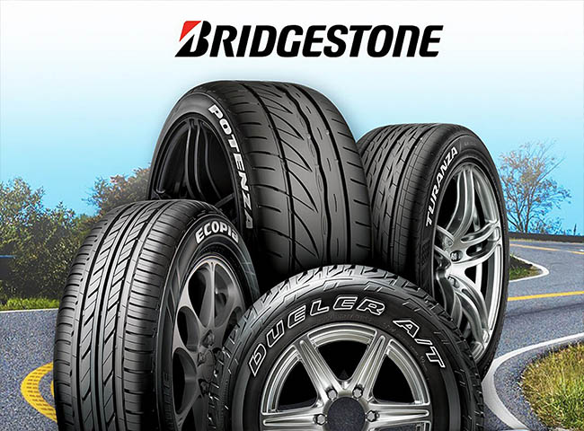 Bridgestone được sử dụng cho nhiều dòng xe khác nhau