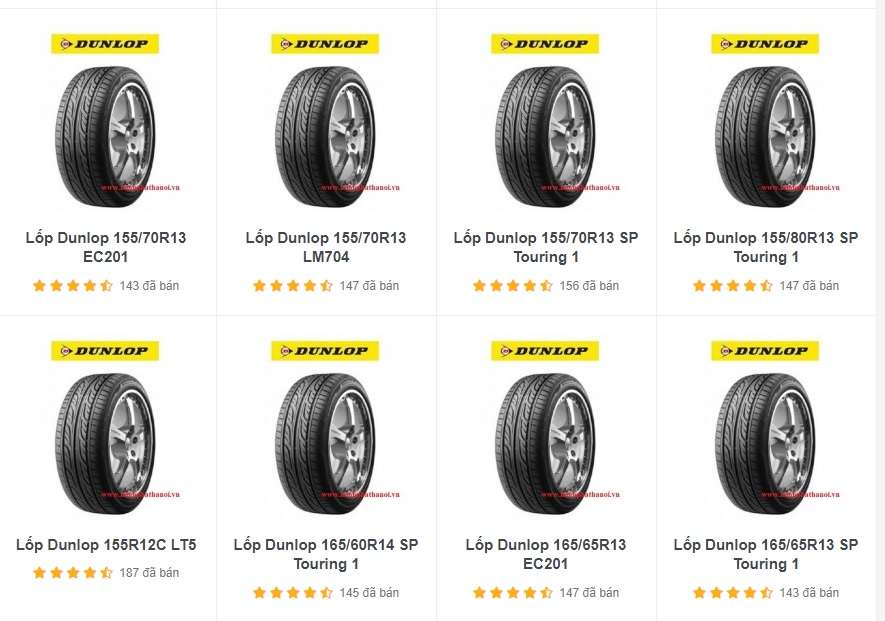 Dunlop thương hiệu lốp ô tô nổi tiếng trên thị trường