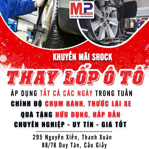 Chương trình khuyến mại khi thay lốp ô tô tại Minh Phát Hà Nội