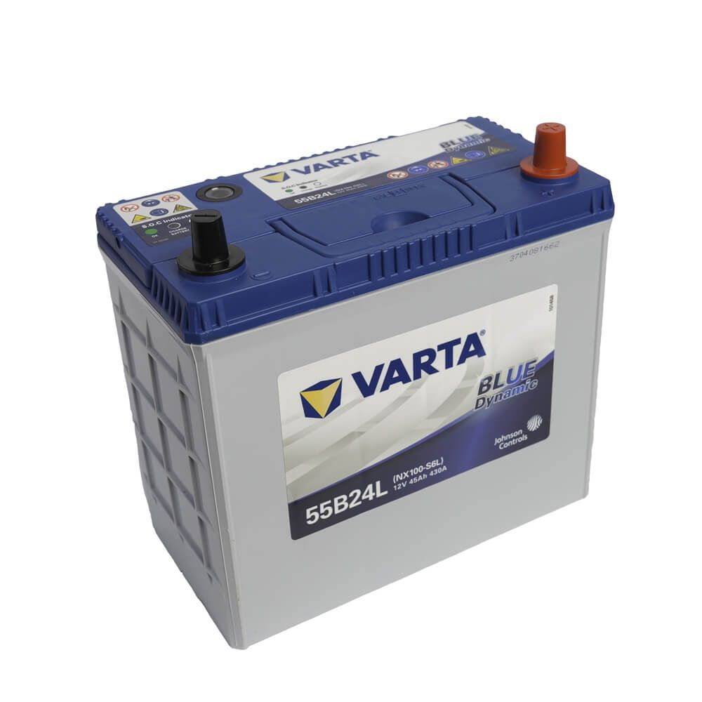 Ắc quy Vartar 45ah - 55B24L đảm bảo dòng điện ổn định