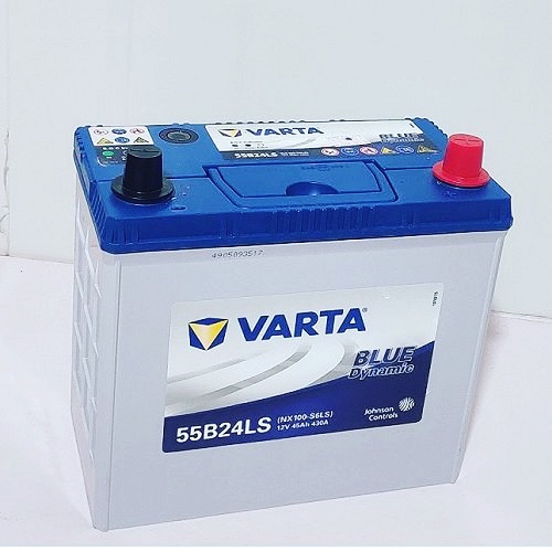 Ắc quy Vartar 45ah - 55B24RS dùng được cho nhiều dòng xế hộp khác nhau