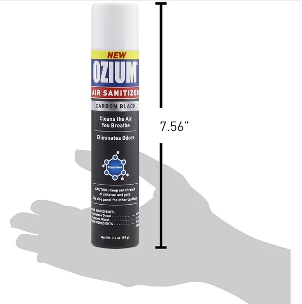 Xịt khử mùi diệt khuẩn Ozium Air Sanitizer Spray 3.5 oz (100ml) Carbon Black/OZM-26