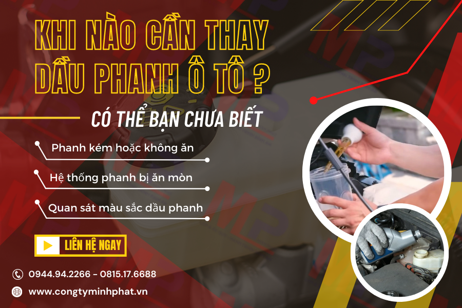 Khi nào cần thay dầu phanh?