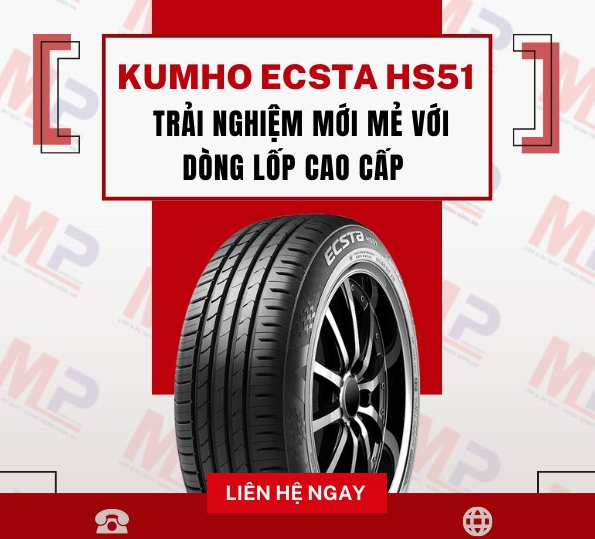 Lốp Kumho 235/45R18 HS51 – Giá bán, thay lắp uy tín tại Hà Nội
