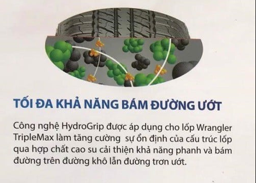 Lốp Goodyear 265/65R17 Wrangler Triplemax giá thay tại Hà Nội
