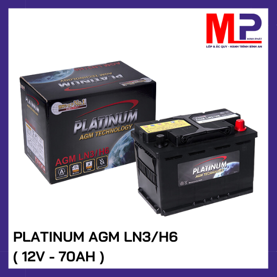 Ắc quy Platinum AGM LN3/H6 (12V-70Ah)