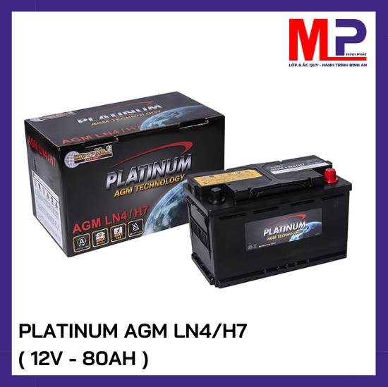 Ắc quy Platinum AGM LN4/H7 (12V-80Ah)
