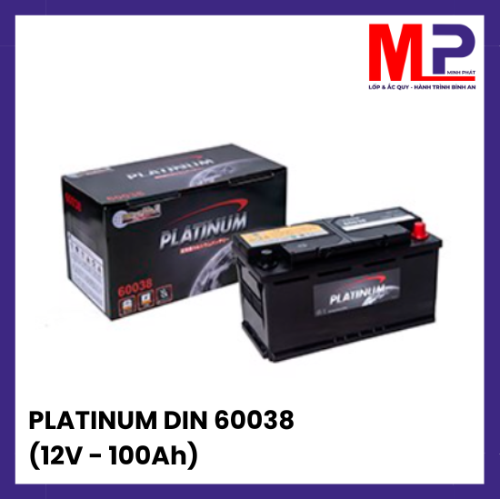 Ắc quy Platinum DIN 60038 (12V-100Ah)