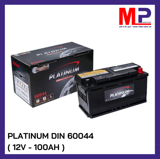 Ắc quy Platinum DIN 60044 (12V-100Ah)