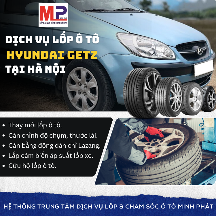 Lốp cho xe Hyundai Getz tại Hà Nội