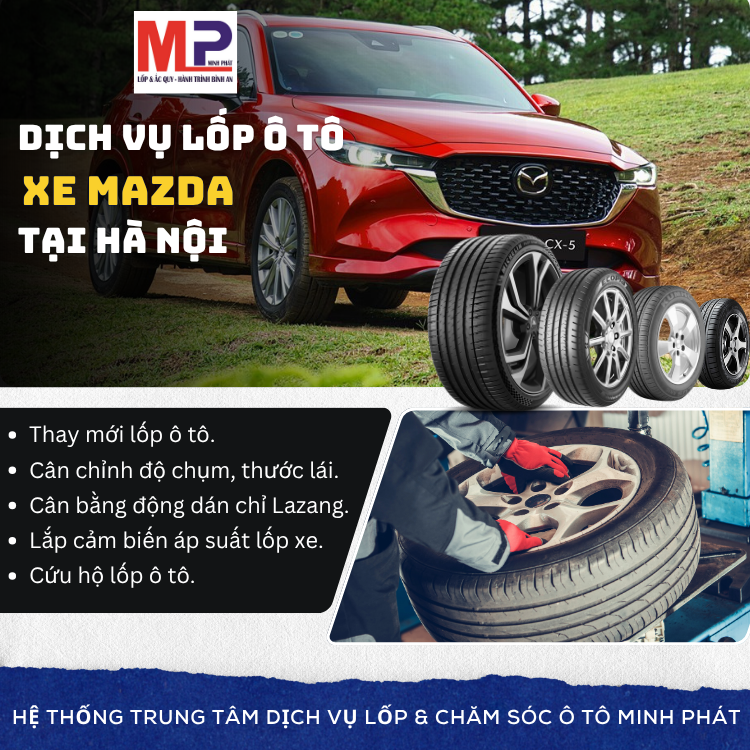 Lốp cho xe Mazda tại Hà Nội