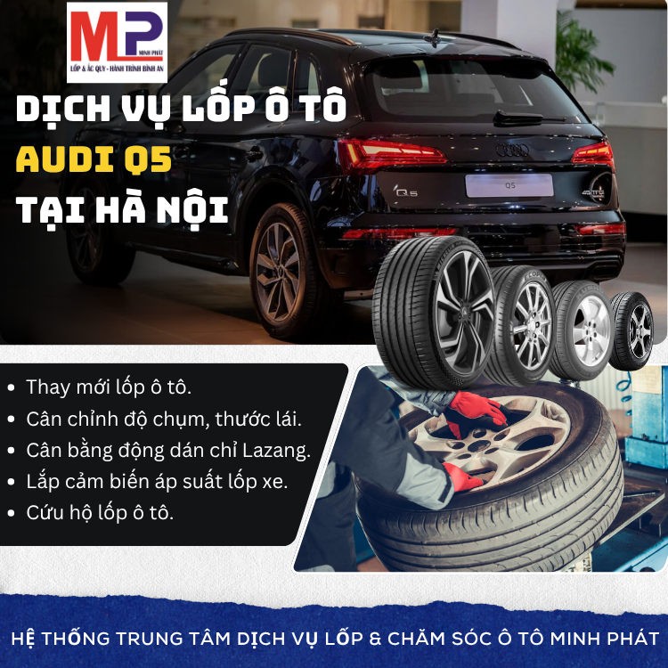 Lốp ô tô cho xe Audi Q5 - tặng gói chăm sóc xe tại Hà Nội [new]