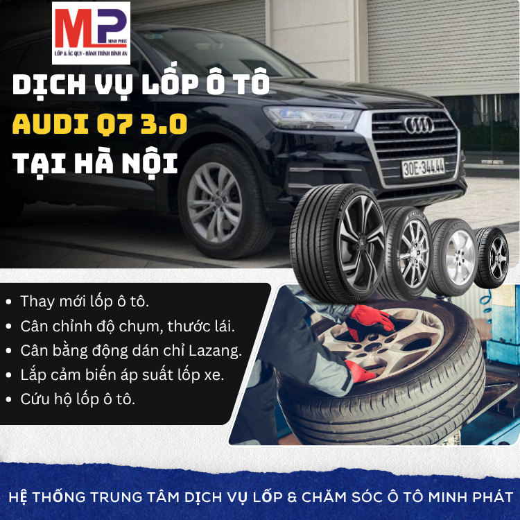 Lốp ô tô cho xe Audi Q7 3.0 tặng gói chăm sóc xe tại Hà Nội [new]