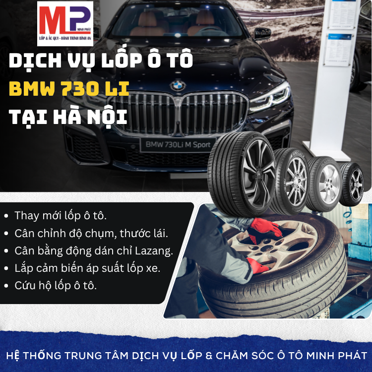 Lốp ô tô cho xe BMW 730 Li tặng gói chăm sóc xe tại Hà Nội [new]