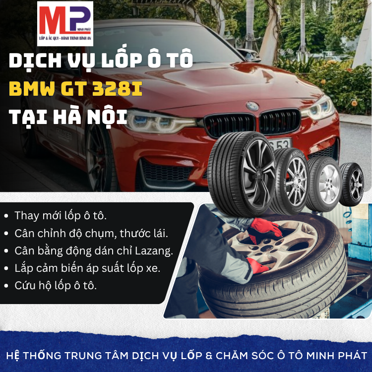 Lốp ô tô cho xe BMW GT 328i tặng gói chăm sóc tại Hà Nội [new]