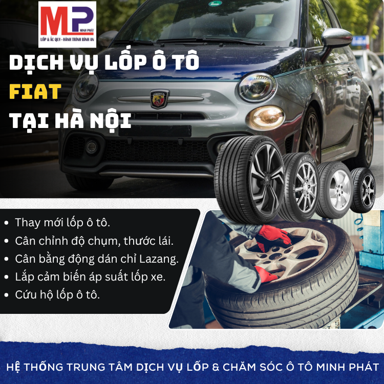 Lốp ô tô cho xe Fiat - Trung tâm lốp xe uy tín tại Hà Nội