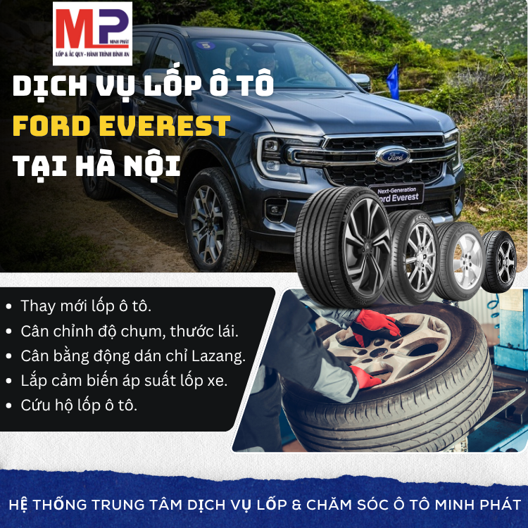 Lốp xe Ford Everest tại Hà Nội