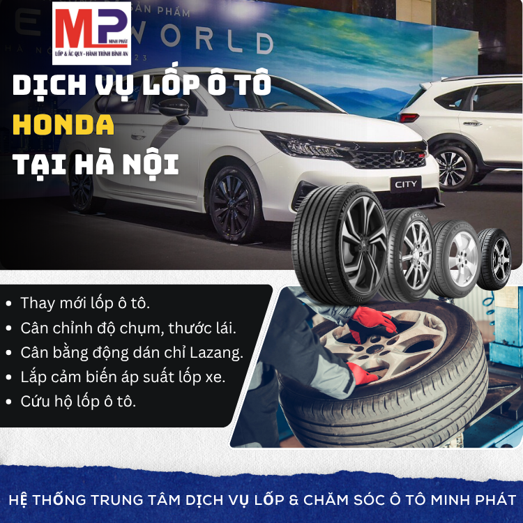 Lốp ô tô cho xe Honda tại Hà Nội