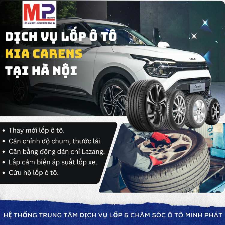 Lốp xe Kia Carens tại Hà Nội
