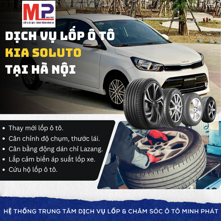 Lốp ô tô cho xe Kia Soluto tặng gói chăm sóc xe 600k hấp dẫn Hà Nội