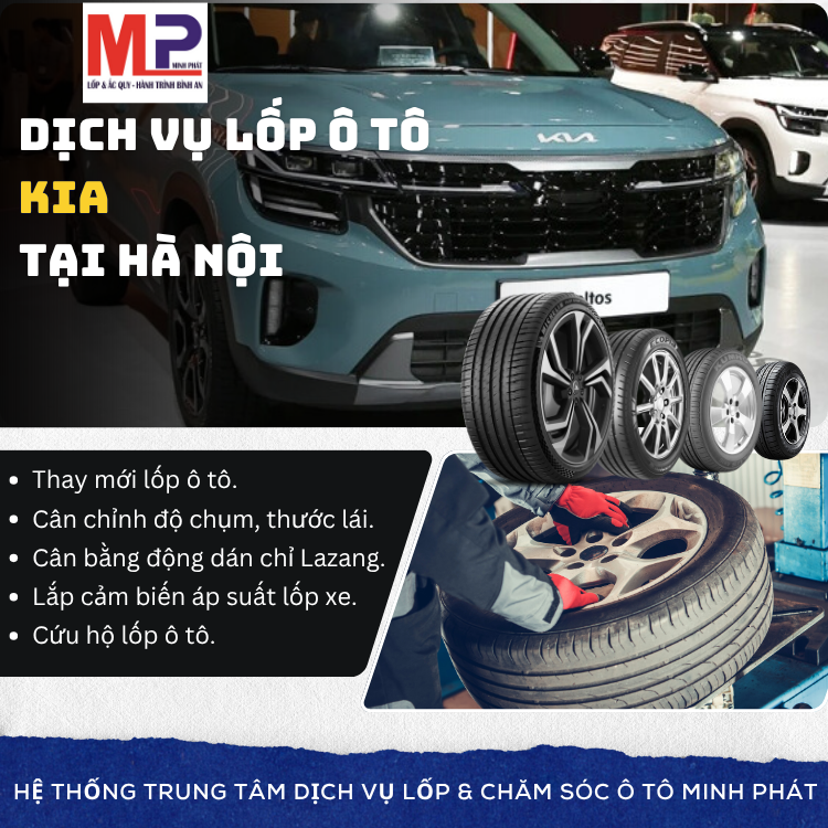 Lốp ô tô cho xe Kia tặng gói chăm sóc hấp dẫn tại Hà Nội