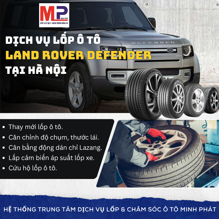 Lốp ô tô cho xe Land Rover Defender tặng gói chăm sóc xe tại Hà Nội [new]