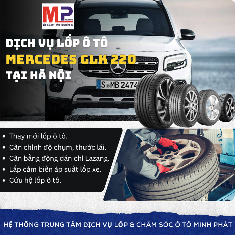 Lốp ô tô cho xe Mercedes GLK 220 - Trung tâm lốp uy tín tại Hà Nội