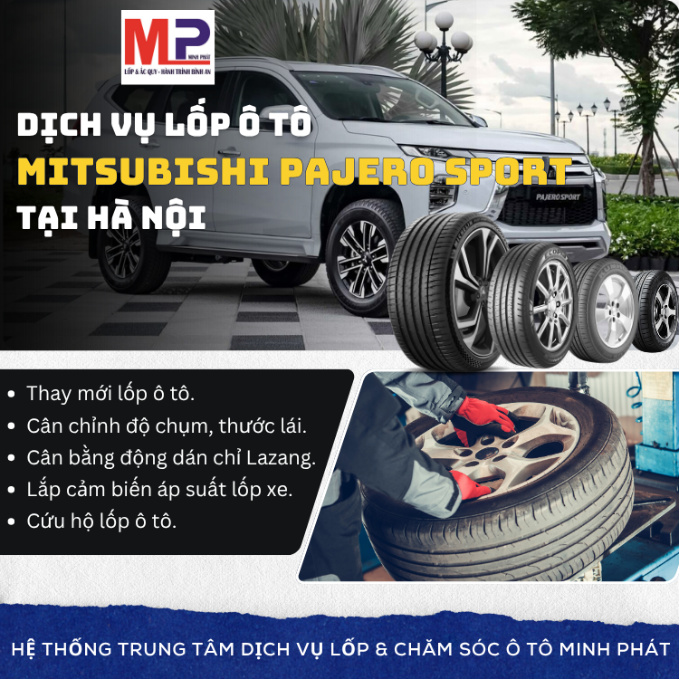 Lốp ô tô cho xe Mitsubishi Pajero Sport - Trung tâm lốp tại Hà Nội