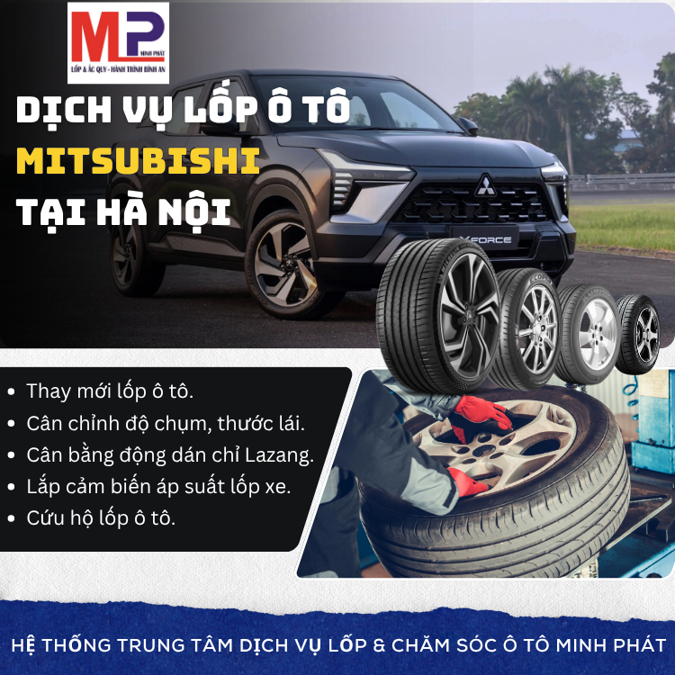 Lốp ô tô cho xe Mitsubishi - Trung tâm lốp xe uy tín tại Hà Nội