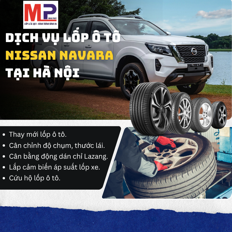 Lốp xe Nissan Navara tại Hà Nội tặng dịch vụ chăm sóc hiệu quả