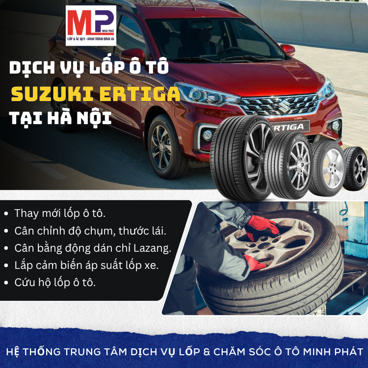 Lốp ô tô cho xe Suzuki Ertiga - Trung tâm lốp xe uy tín tại Hà Nội