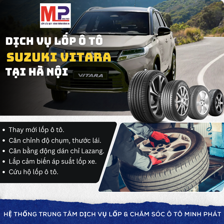 Lốp ô tô cho xe Suzuki Vitara - Trung tâm lốp xe uy tín tại Hà Nội