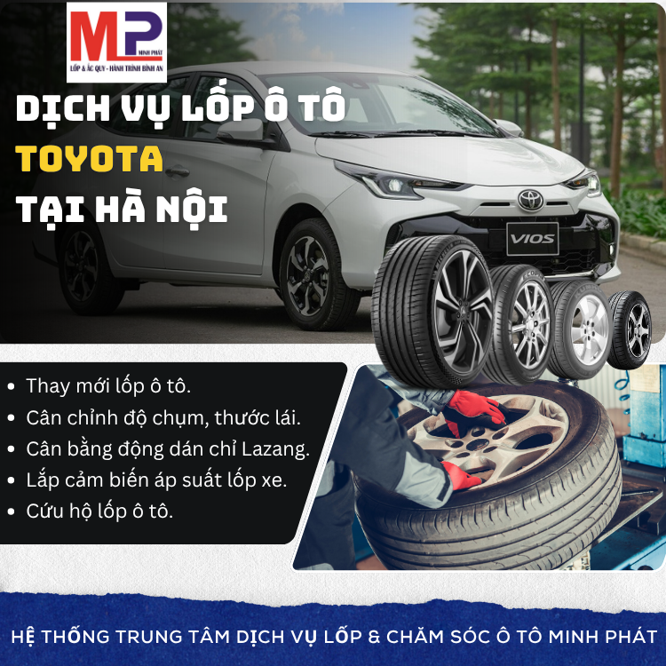 Lốp ô tô cho xe Toyota Yago - Trung tâm lốp uy tín tại Hà Nội