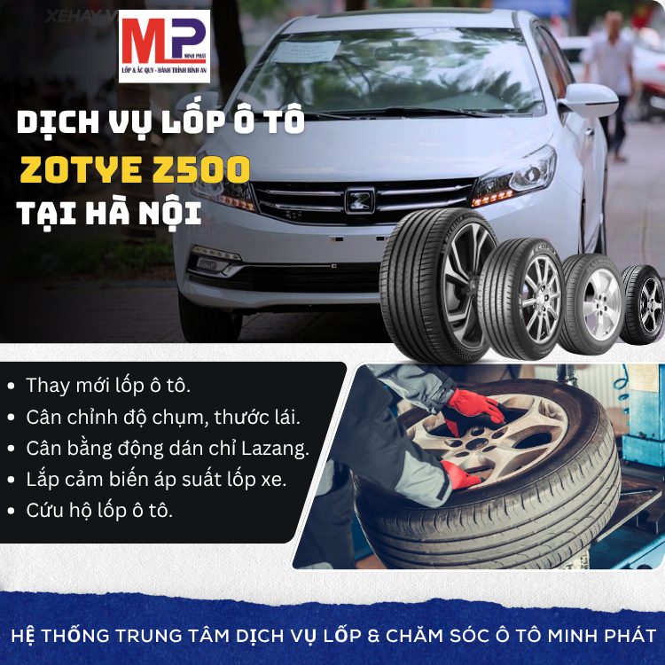 Lốp ô tô cho xe Zotye Z500