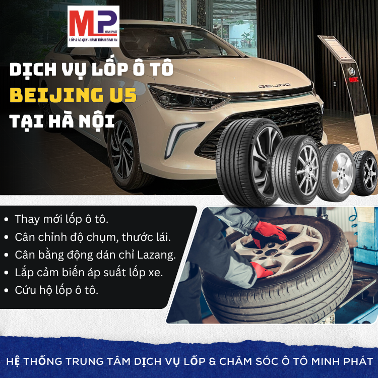 Lốp ô tô cho xe Beijing U5 - Trung tâm lốp xe uy tín tại Hà Nội