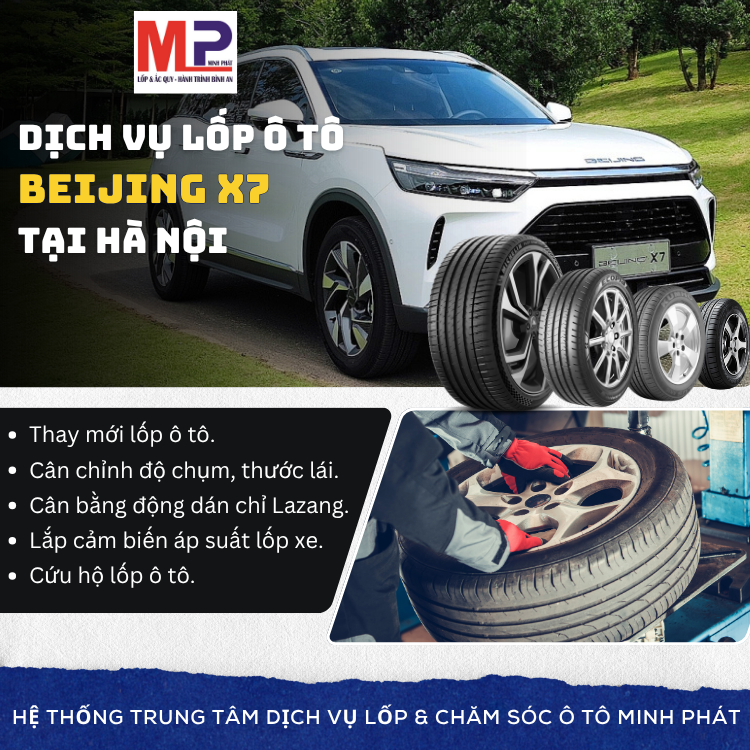 Lốp ô tô cho xe Beijing X7 - Trung tâm lốp xe uy tín tại Hà Nội