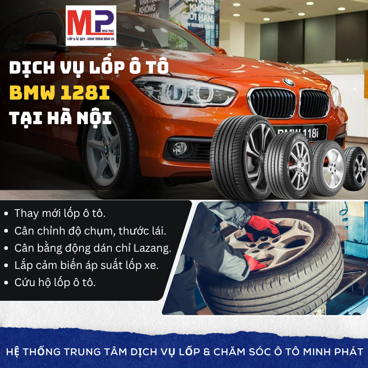 Lốp ô tô cho xe BMW 128i tặng gói chăm sóc xe tại Hà Nội [new]