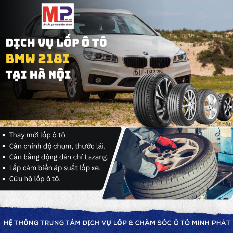 Lốp ô tô cho xe BMW 218i tặng gói chăm sóc xe tại Hà Nội [new]