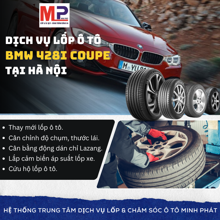 Lốp ô tô cho xe BMW 428i Coupe tặng gói chăm sóc xe tại Hà Nội [new]