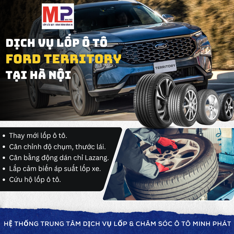 Lốp ô tô cho xe Ford Territory tặng gói chăm sóc tại Hà Nội [new]