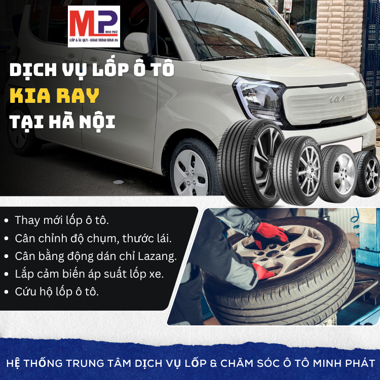 Lốp ô tô cho xe Kia Ray tặng gói chăm sóc xe 600k hấp dẫn Hà Nội